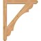 Ekena Millwork Olympic Craftsman Smooth Bracket w/ Offset Brace, Western Red Cedar, 5 1/2"W x 34"D x 40"H BKT0604X34X40OLY04SWR - alternate 3